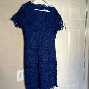 Calvin Klein royal blue lace dress